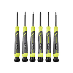 6-Piece Precision Screwdriver Set with Cushion Grip Handles