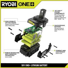 18V ONE+ 1.5AH LITHIUM BATTERY