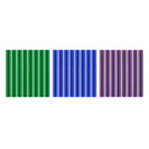 24 PC. FULL SIZE COOL COLOR GLUE STICKS