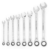 8 PC. Metric Ratcheting Combination Wrench Set