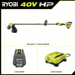 40V HP Brushless 17” String Trimmer Kit