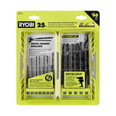 25 PC. BLACK OXIDE HEX SHANK DRILL BITS