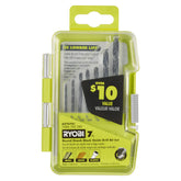 7 PC. ROUND SHANK BLACK OXIDE DRILL BIT SET