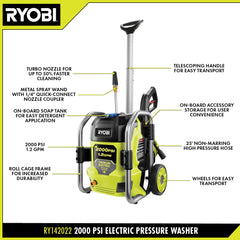 2000 PSI 1.2 GPM ELECTRIC PRESSURE WASHER