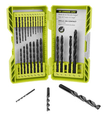 25 PC. ROUND SHANK BLACK OXIDE DRILL BIT SET