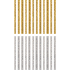 24 PC. MINI GLITTER GLUE STICKS