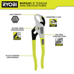 8" TONGUE AND GROOVE PLIER