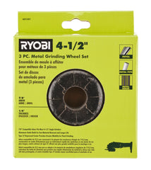 3 PC. 4-1/2" Metal Grinding Wheel Set