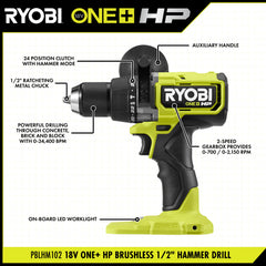 18V ONE+ HP Brushless 1/2" Hammer Drill Kit