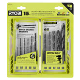 15 PC. BLACK OXIDE HEX SHANK DRILL BITS