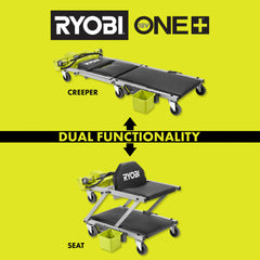 18V ONE+ Dual Function Lighted Creeper/Seat