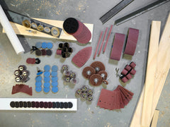 9 PC. 1/4 SHEET SANDER SAND PAPER