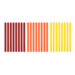 24 PC. MINI WARM COLOR GLUE STICKS