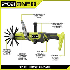 18V ONE+ COMPACT CULTIVATOR KIT