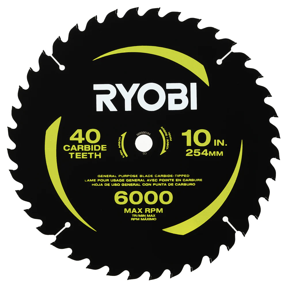 10" 40 CARBIDE TEETH THIN KERF MITER SAW BLADE