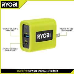 30 Watt USB Wall Charger