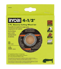 3 PC. 4-1/2" Masonry Cutting Wheel Set