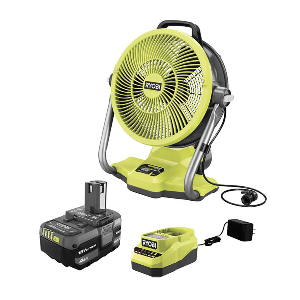 ONE+ 18V Cordless Hybrid 12" Misting Cannon Kit with (1) 4.0 Ah Battery and Charger