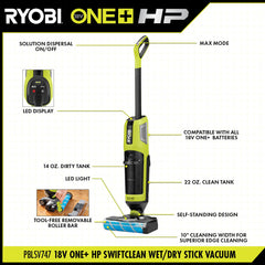 18V ONE+ HP SWIFTCLEAN WET/DRY STICK VACUUM KIT