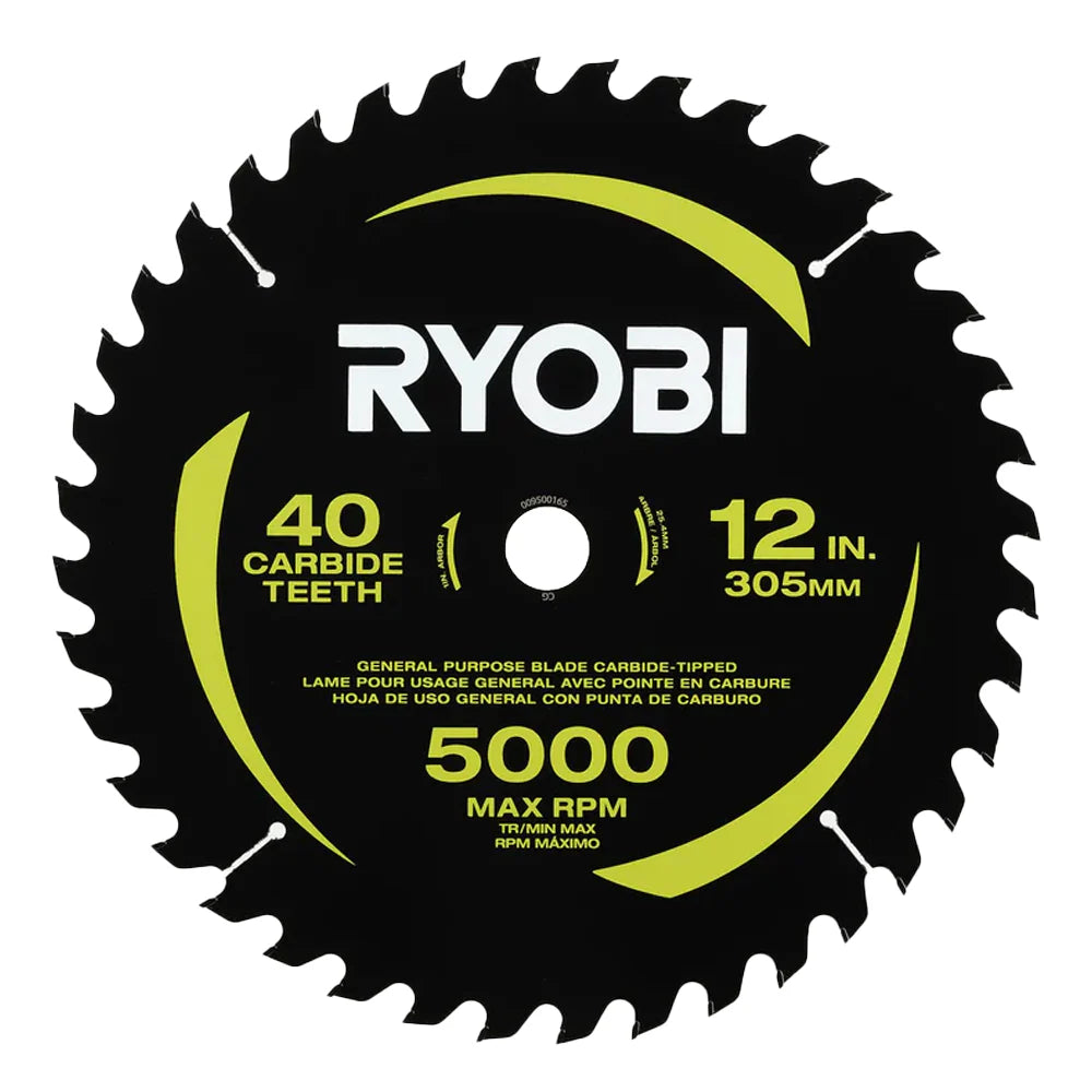 12" 40 CARBIDE TEETH THIN KERF MITER SAW BLADE