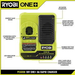 18V ONE+ 8AH LITHIUM HIGH PERFORMANCE STARTER KIT