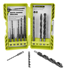 15 PC. BLACK OXIDE HEX SHANK DRILL BITS