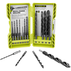 25 PC. BLACK OXIDE HEX SHANK DRILL BITS