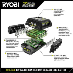40V 4Ah LITHIUM HIGH PERFORMANCE EDGE BATTERY