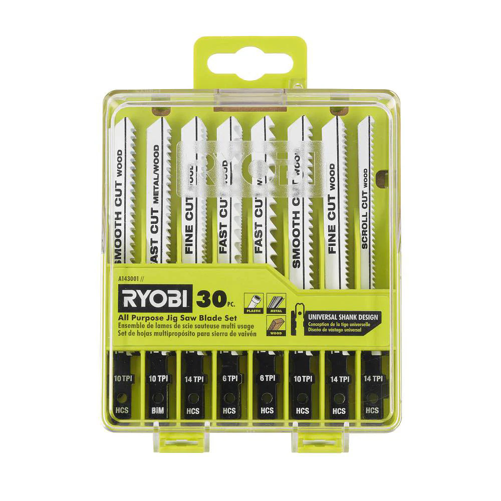 30 PC. ALL PURPOSE JIG SAW BLADE SET