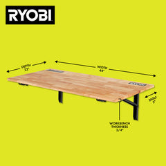 Stowaway Wall Mounted Workbench