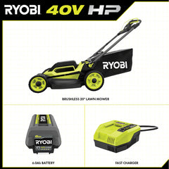 40V HP BRUSHLESS 20" SELF-PROPELLED LAWN MOWER KIT