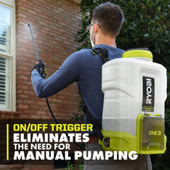 18V ONE+ 4 GALLON BACKPACK CHEMICAL SPRAYER
