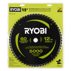 12" 60 CARBIDE TEETH THIN KERF MITER SAW BLADE