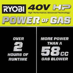 40V HP Brushless 850 CFM Backpack Blower