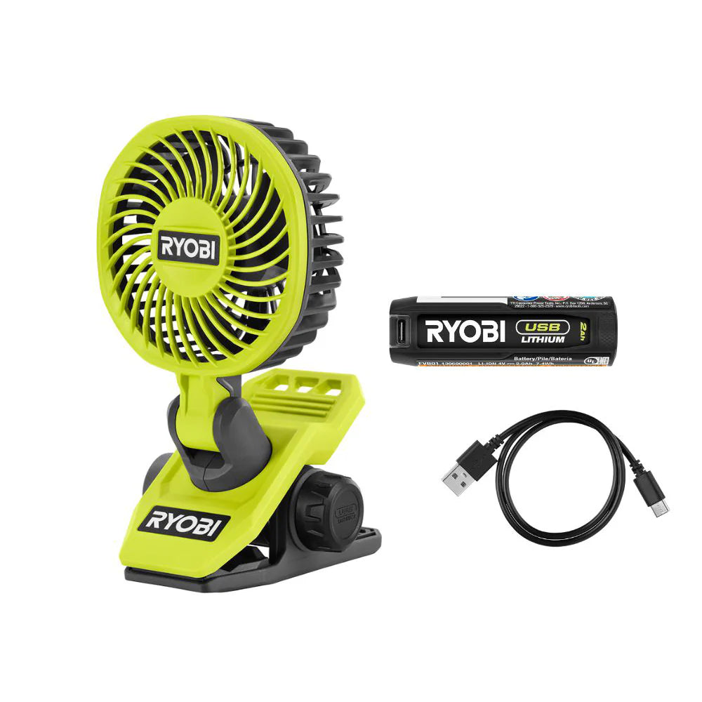 USB LITHIUM CLAMP FAN KIT