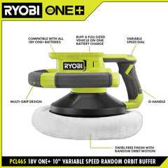 18V ONE+ 13" STRING TRIMMER/EDGER KIT WITH FREE 18V ONE+ VARIABLE SPEED RANDOM ORBIT BUFFER