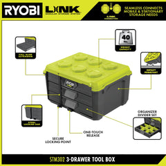 LINK 3-DRAWER TOOL BOX
