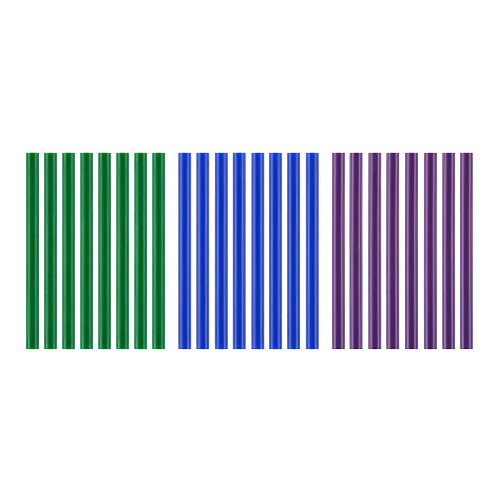 24 PC. MINI COOL COLOR GLUE STICKS