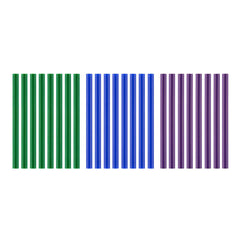 24 PC. MINI COOL COLOR GLUE STICKS
